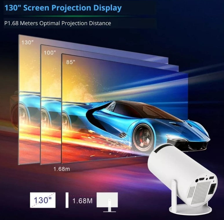 Mini Proyector Inteligente HY300 PRO 4K Android Wifi Bluetooth