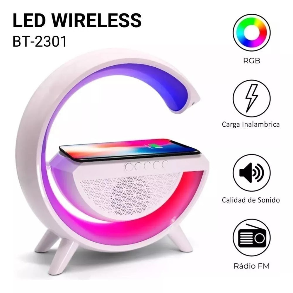 Parlante cargador inhalámbrico bluetooth