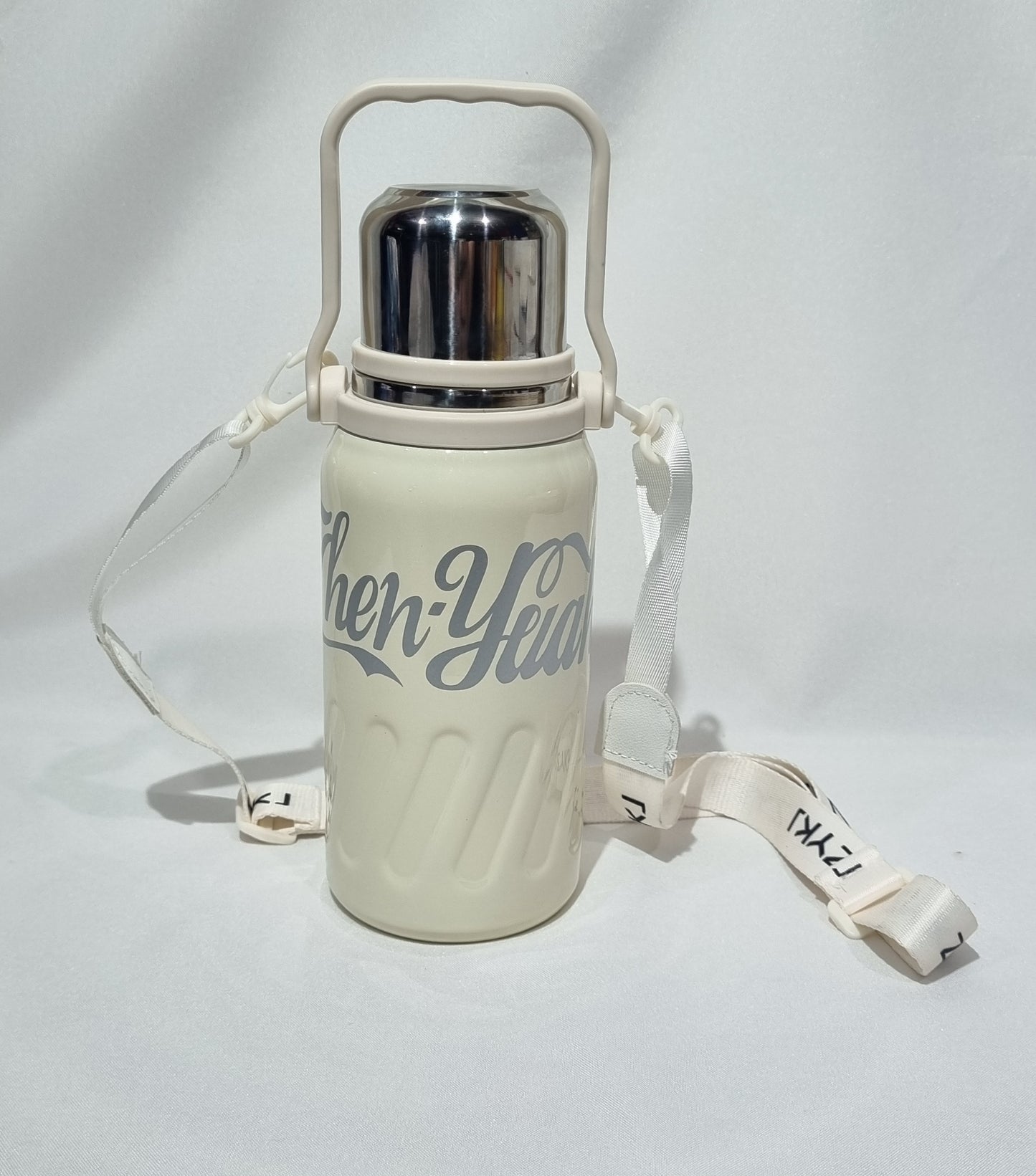 Termo 900 ml Beige con correa
