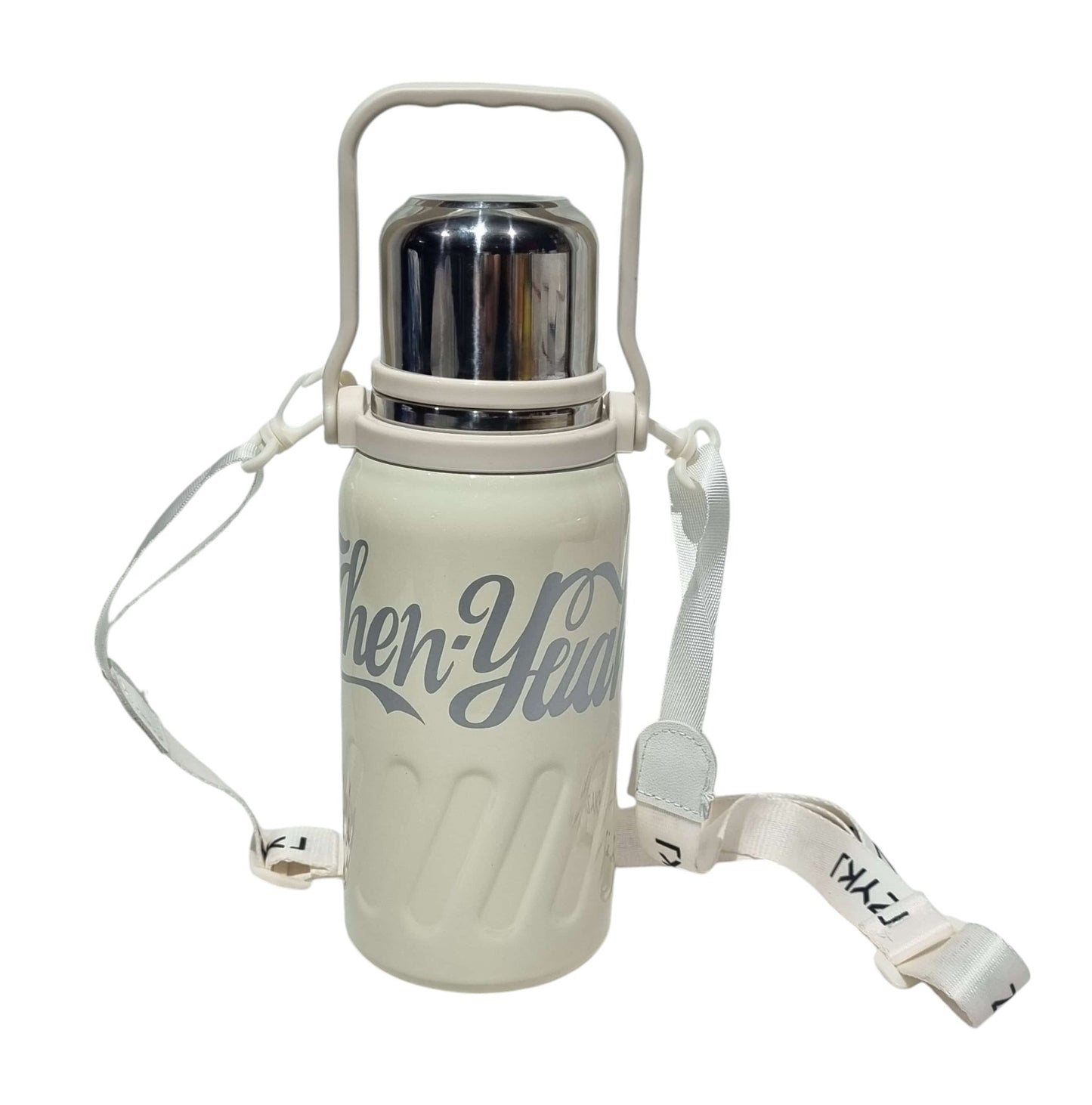 Termo 900 ml Beige con correa