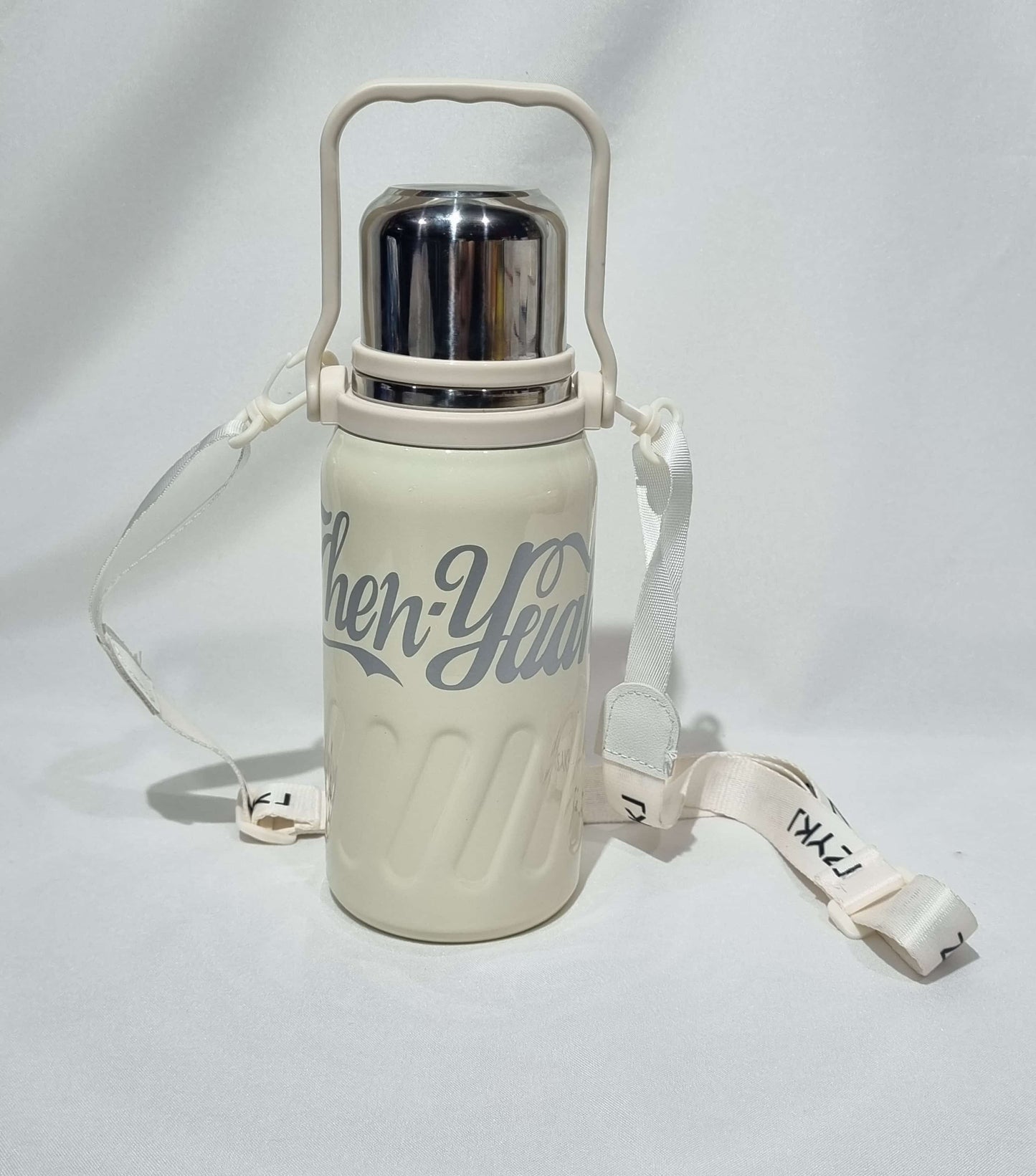 Termo 900 ml Beige con correa