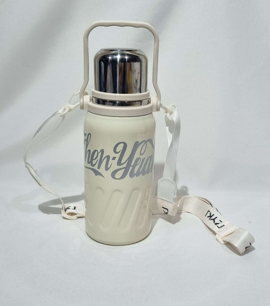 Termo 900 ml Beige con correa