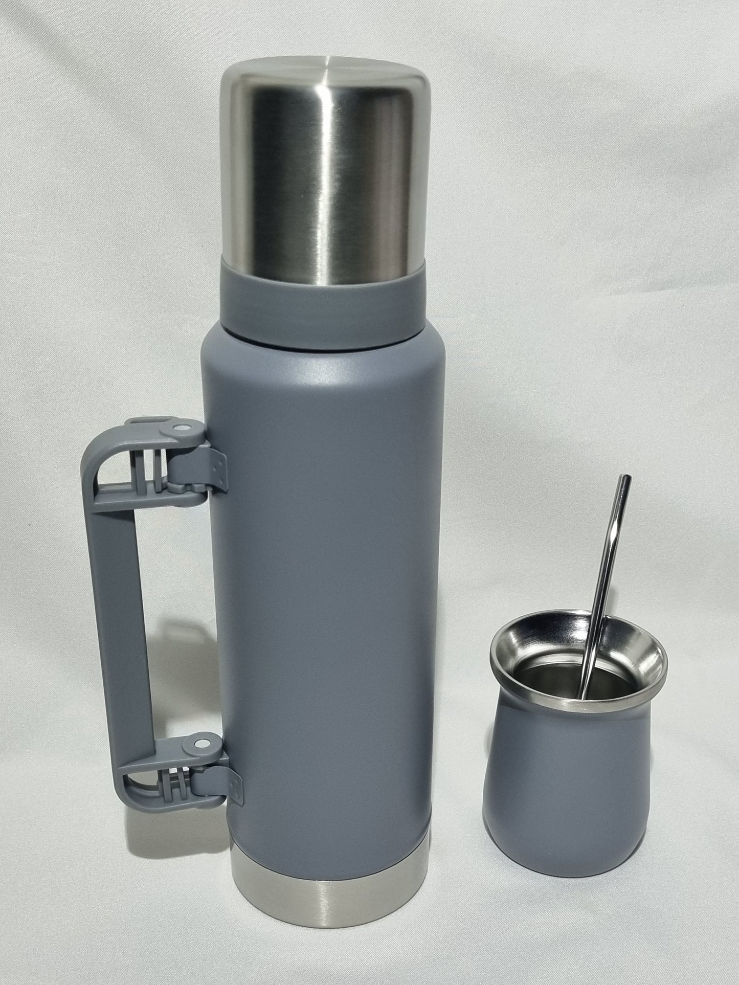 Kit Termo con mate acero inoxidable 1200 ml
