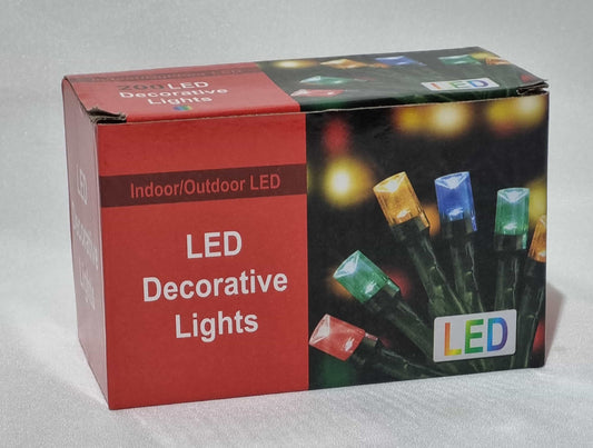 Juego luces led 200 unidades decorativas