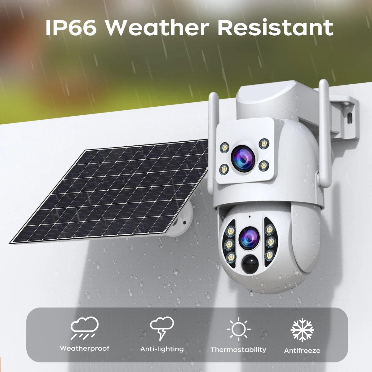 Cámara de Seguridad Solar JOOAN 4K, Inalámbrica Exteriores