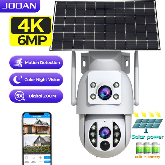Cámara de Seguridad Solar JOOAN 4K, Inalámbrica Exteriores