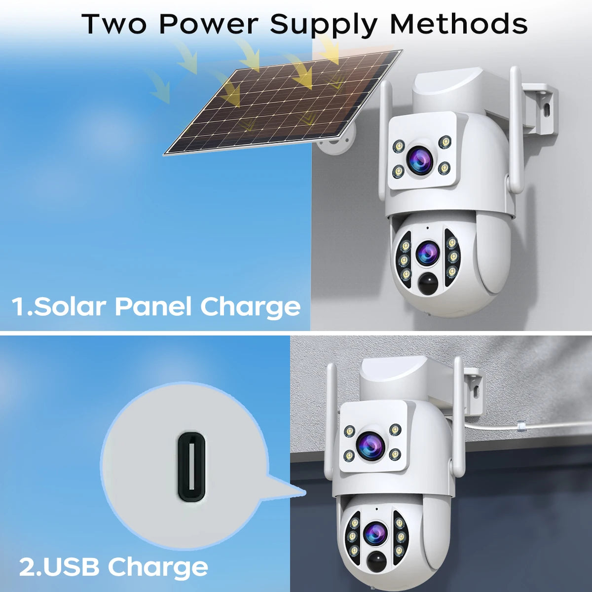 Cámara de Seguridad Solar JOOAN 4K, Inalámbrica Exteriores