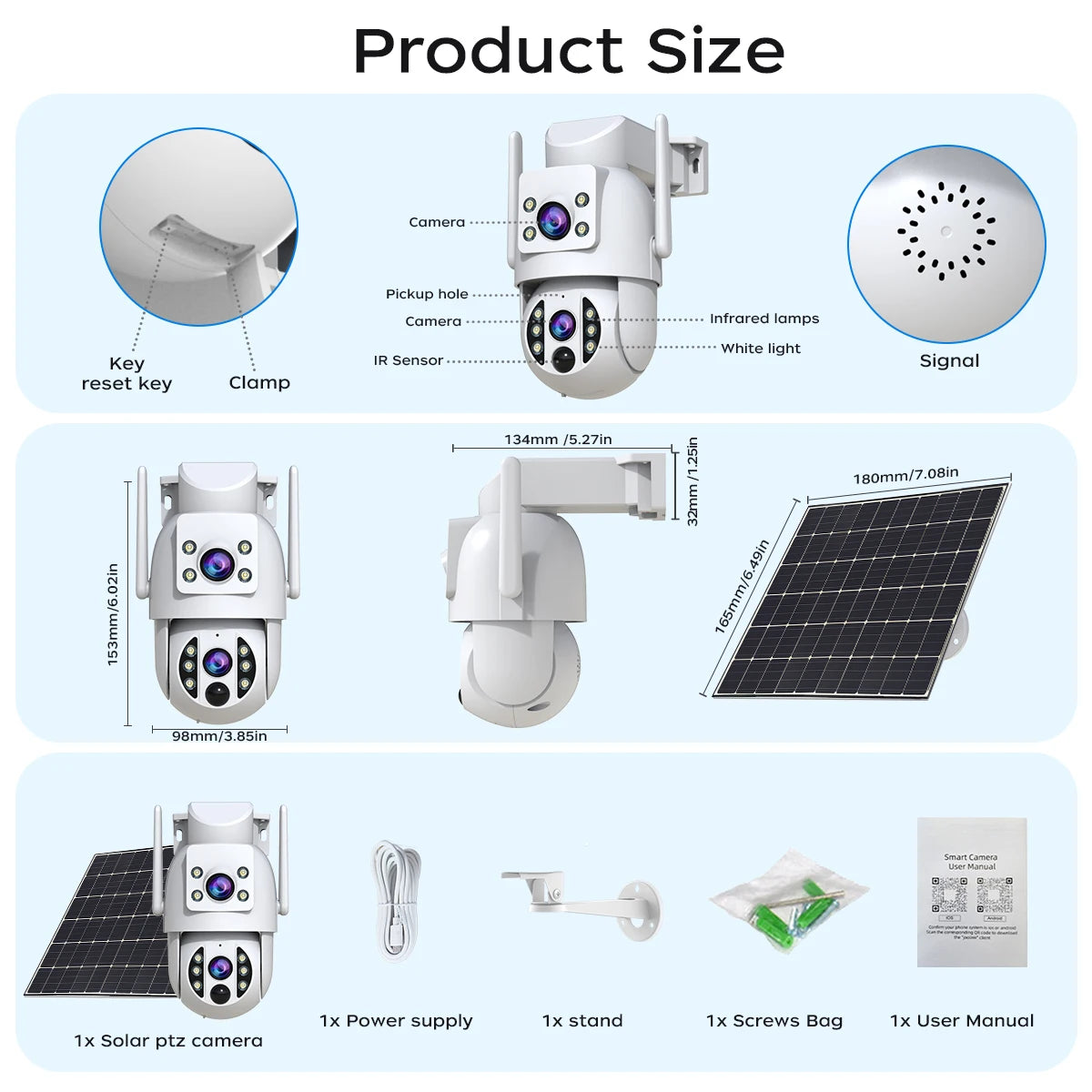 Cámara de Seguridad Solar JOOAN 4K, Inalámbrica Exteriores
