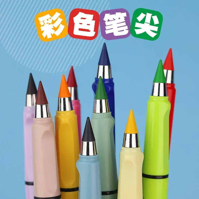 Lapiz Infinito de 12 Colores para Niños