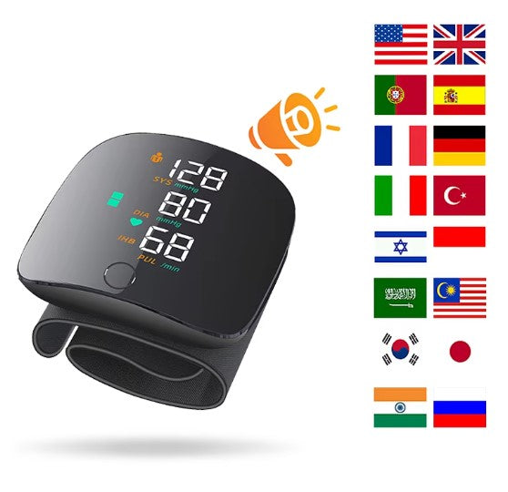 Medidor de presión arterial en casa tensiómetro de muñeca