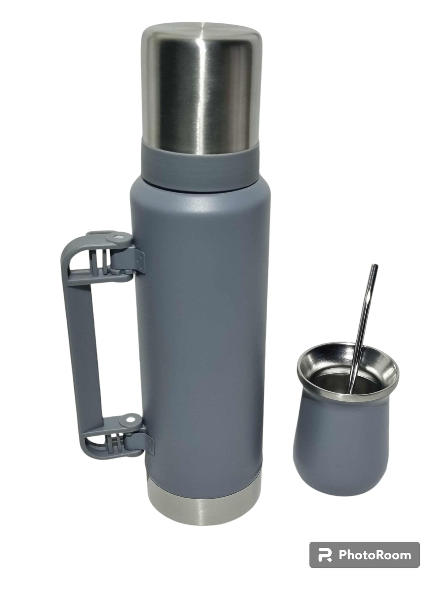 Kit Termo con mate acero inoxidable 1200 ml