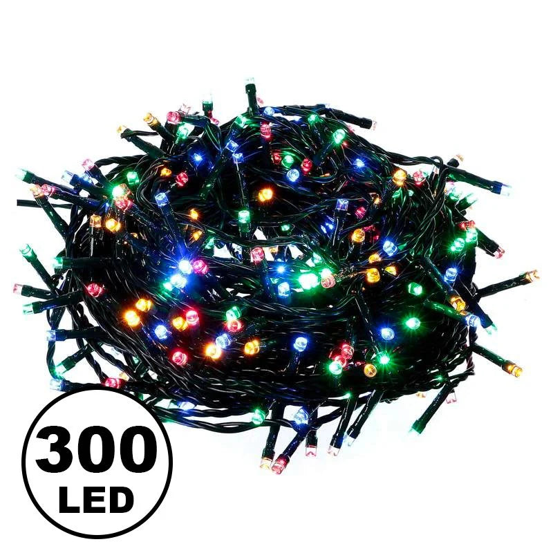 Juego luces led 300 unidades decorativas