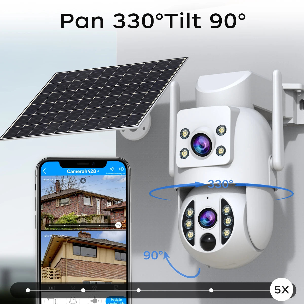 Cámara de Seguridad Solar JOOAN 4K, Inalámbrica Exteriores